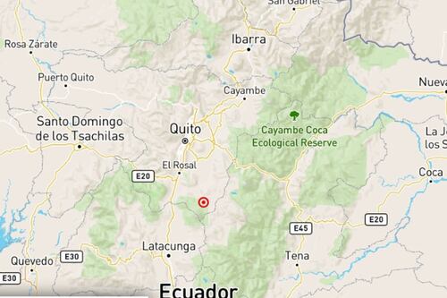 Sismo de magnitud 4.8 se registró cerca del volcán Cotopaxi este sábado 16 de agosto