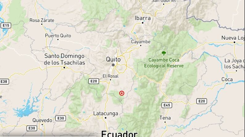 Sismo de magnitud 4.8 se registró cerca del volcán Cotopaxi este sábado 16 de agosto