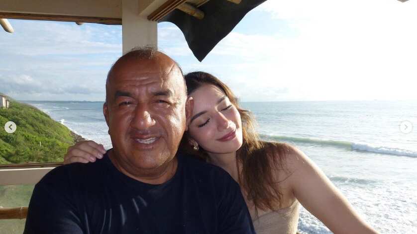 José Delgado y su hija, Débora