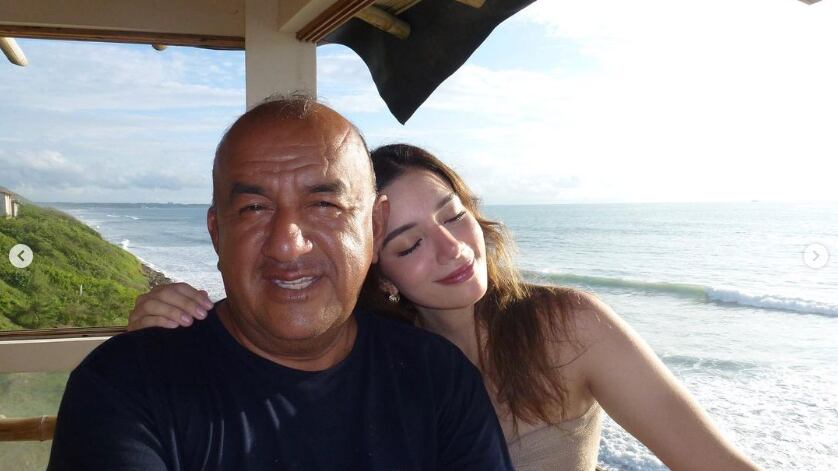 José Delgado y su hija, Débora