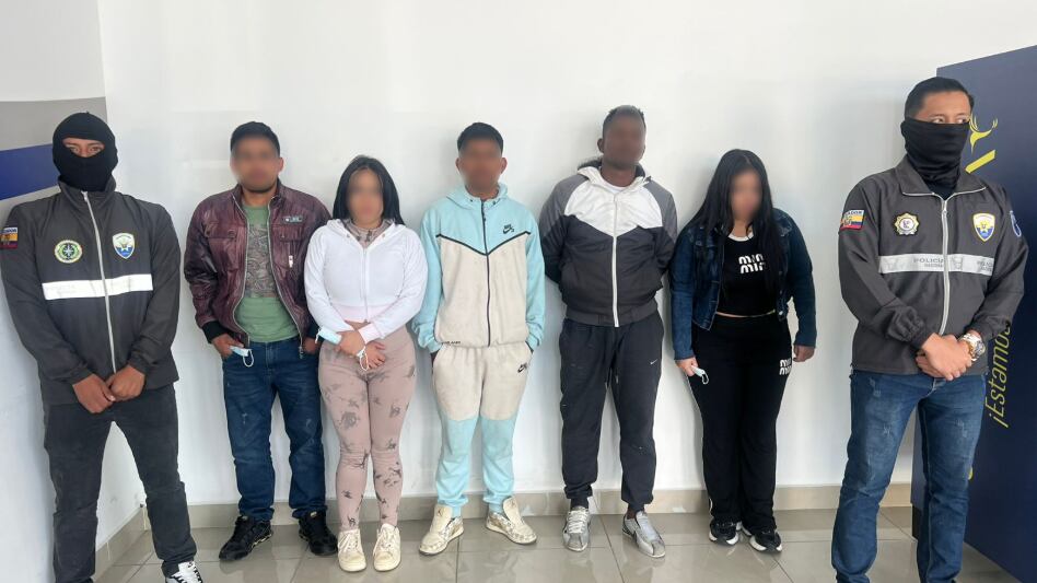 Cae banda delictiva dedicada al robo a personas en el norte de Quito y venta de drogas