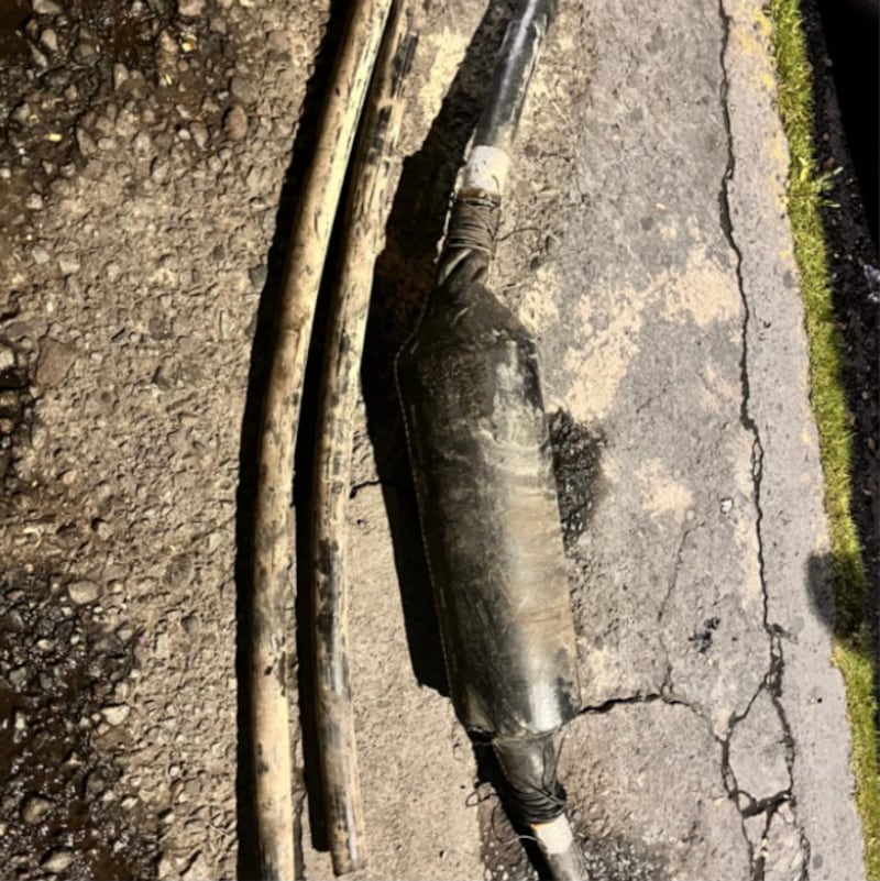 Aprehenden a hombre por robo de cables de CNT en el sur de Quito. Foto: Policía Nacional