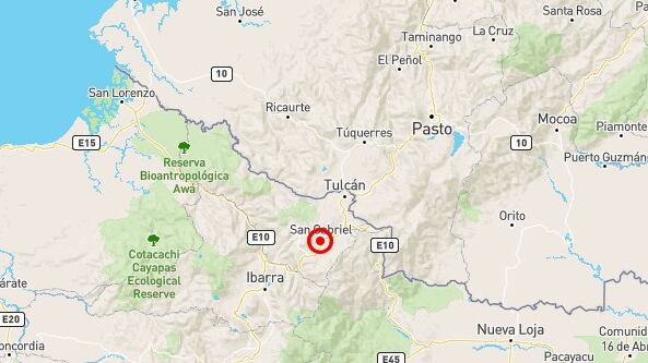 Sismo de 2.1 grados se registró en la provincia de Carchi