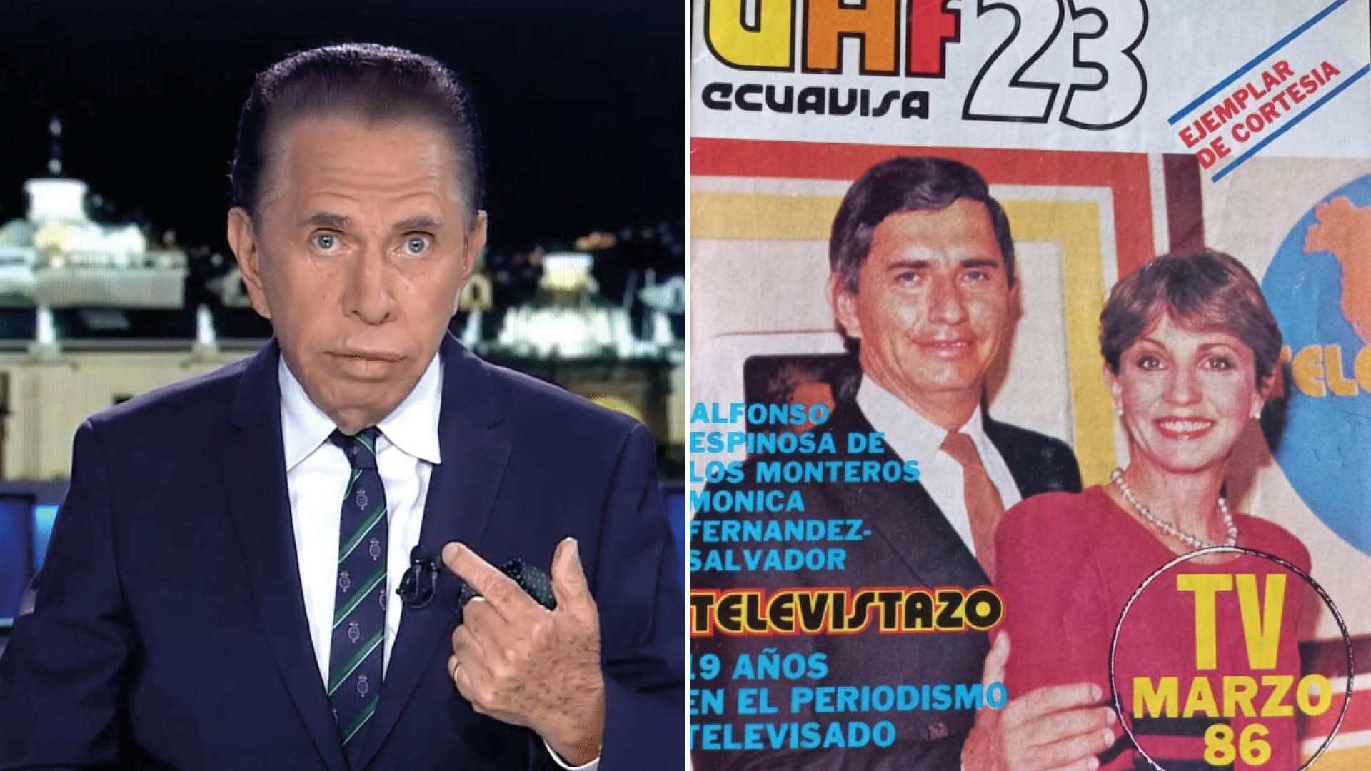 Don Alfonso se despidió emotivamente de su excompañera Mónica Fernández-Salvador quien fue su dupla en las noticias