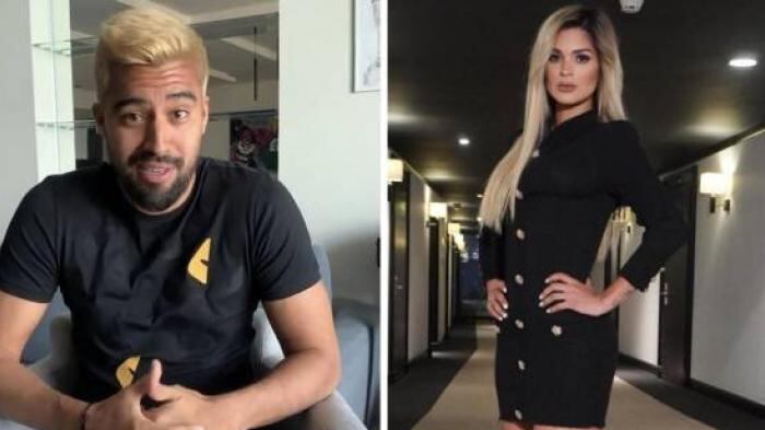 Christian Noboa y su novia Keviam Cazo