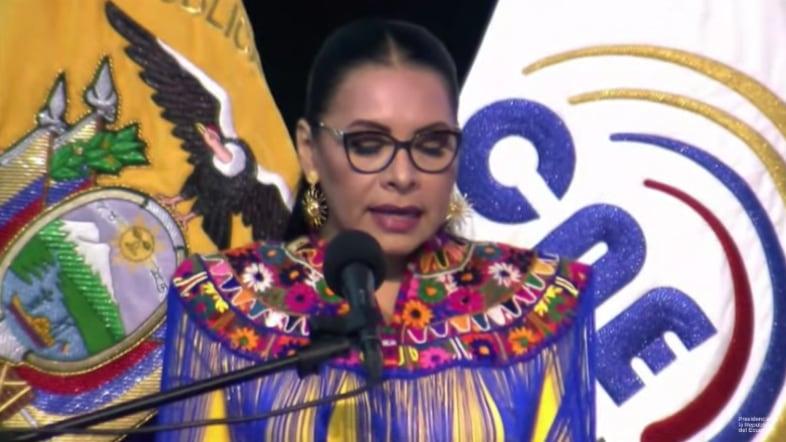 Diana Atamaint, presidenta de la CNE