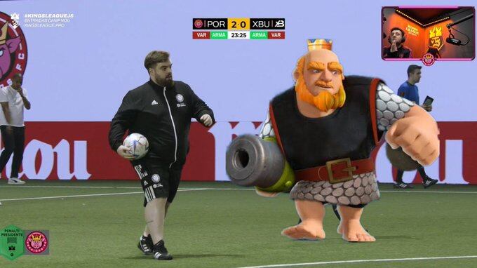 Ibai Llanos y su cobro de penal