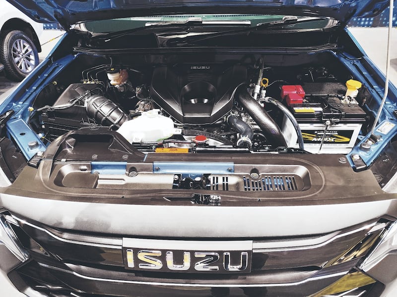 Motor. La nueva Isuzu Pickup que llegará al Ecuador de la mano de Impoventura, es una versión diésel 3.0 L turbo.