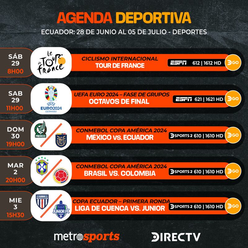 AGENDA DEPORTIVA DIRECTV