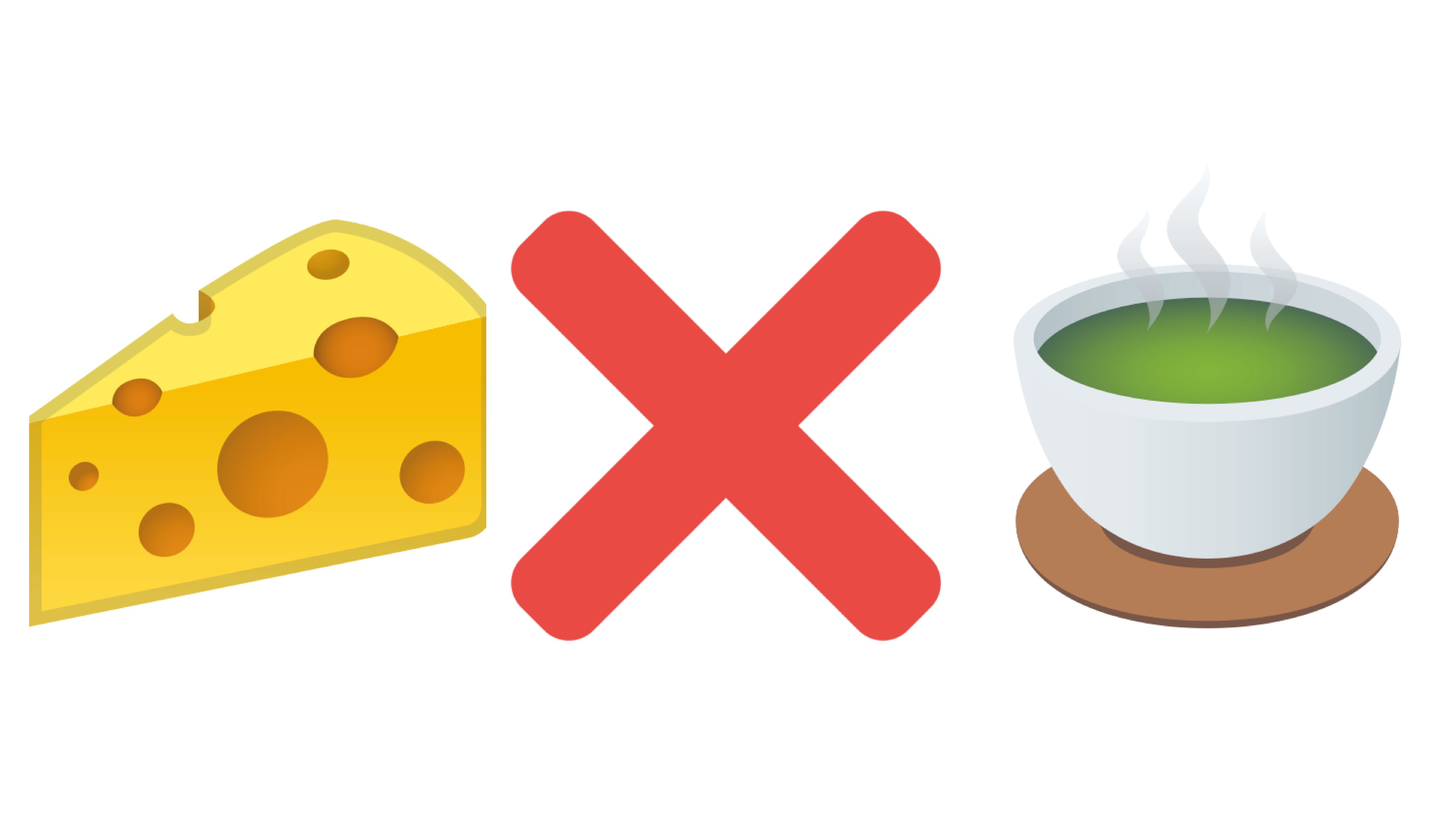 Emojis de la frase "Y la queso"