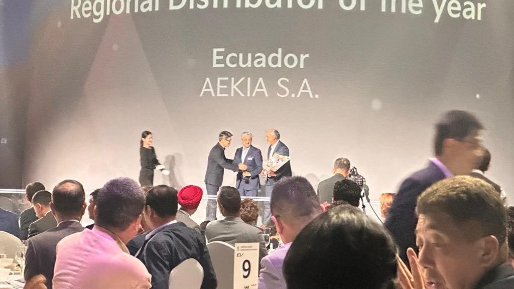 AEKIA S.A., representante de Kia Ecuador, recibió por tercera vez el premio al mejor distribuidor de Centro y Sur América