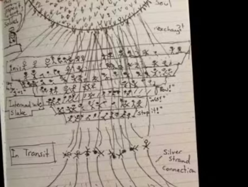 Hombre revivió tras ser declarado muerto y dibujó su experiencia en el “más allá”