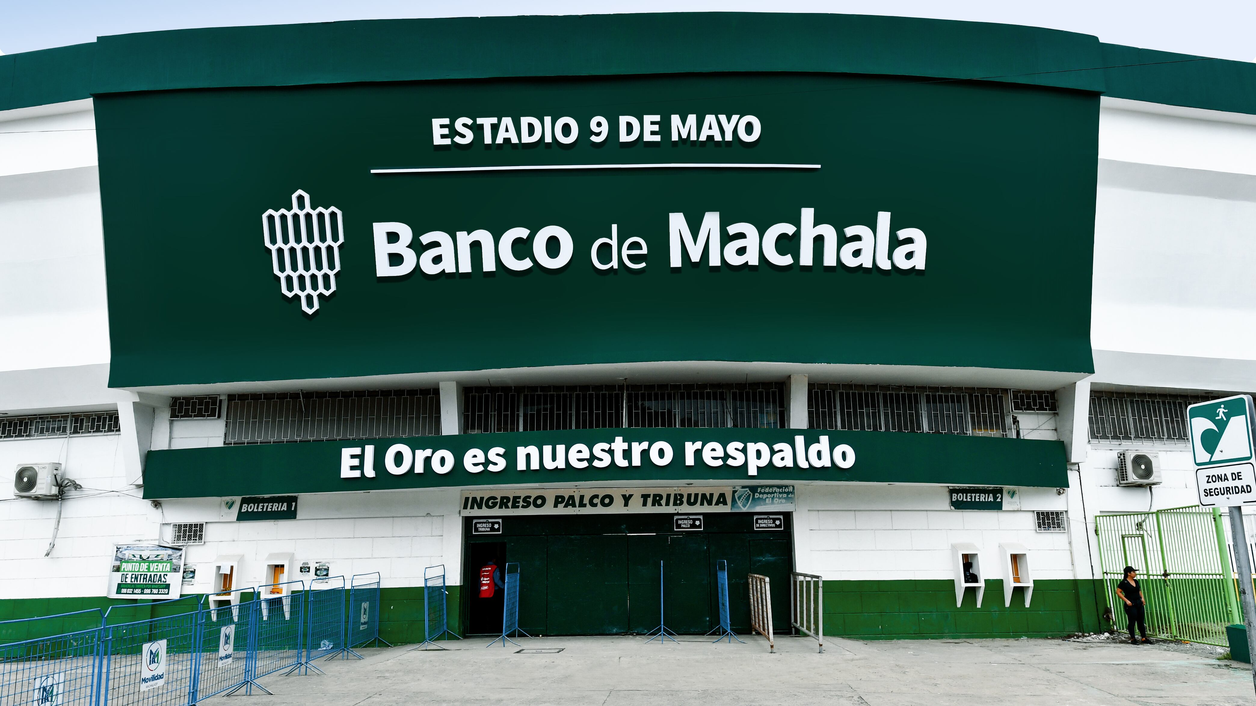 Así luce el “Estadio Banco de Machala”.
