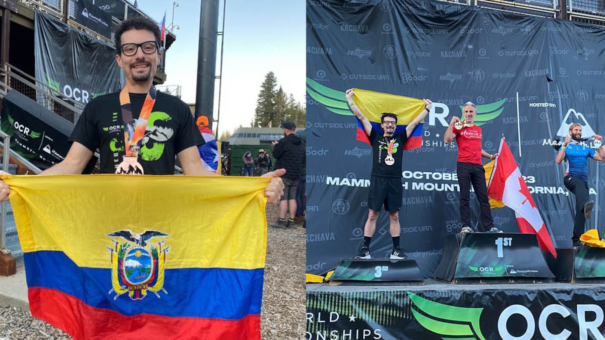 Pablo Espinosa, primer ecuatoriano en obtener un podio en el Mundial de Carreras de Obstáculos