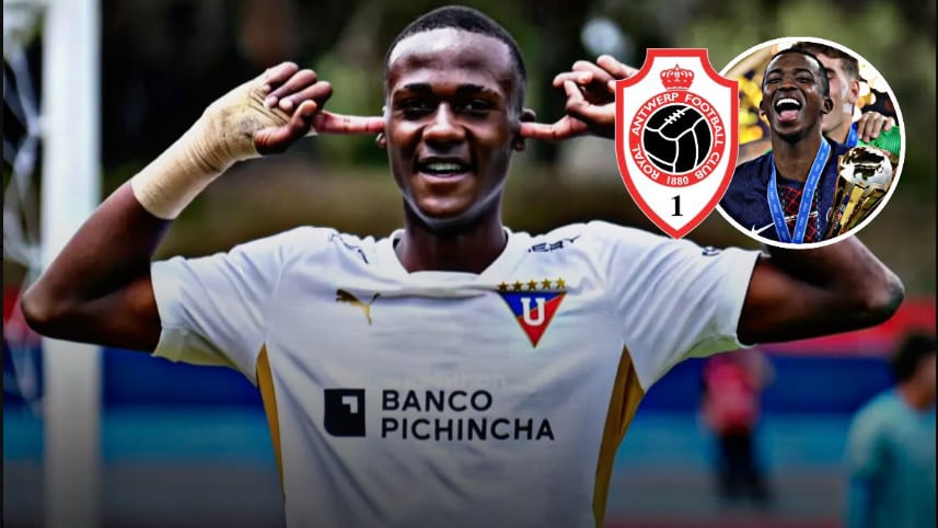 Fricio Caicedo con Liga de Quito