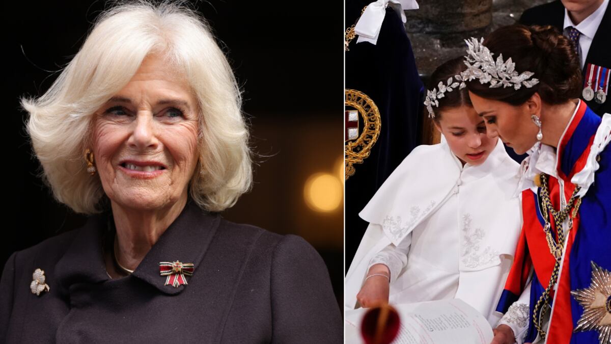 Camila Parker y la princesa Charlotte