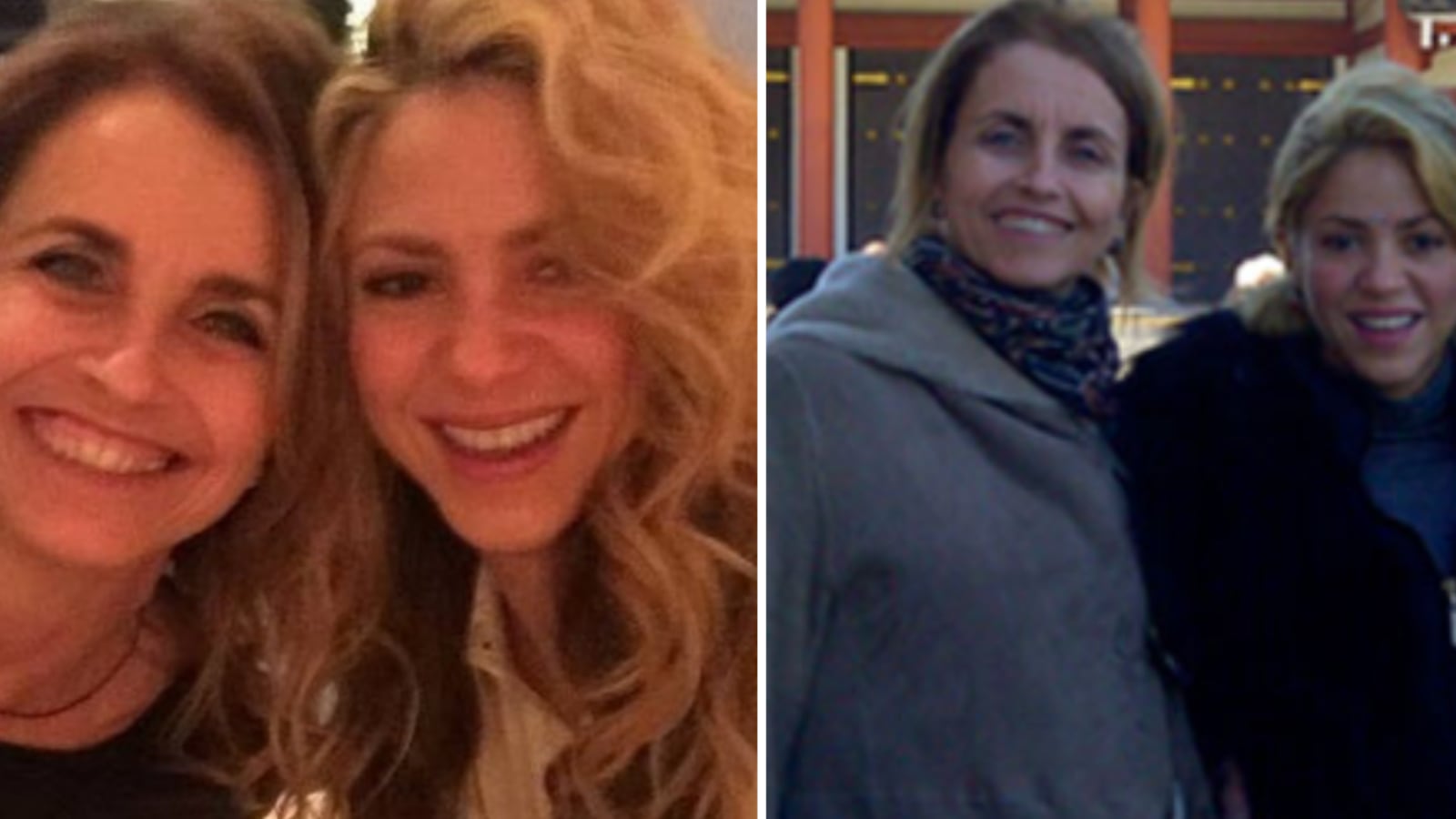 Shakira y su suegra montserrat bernabeu