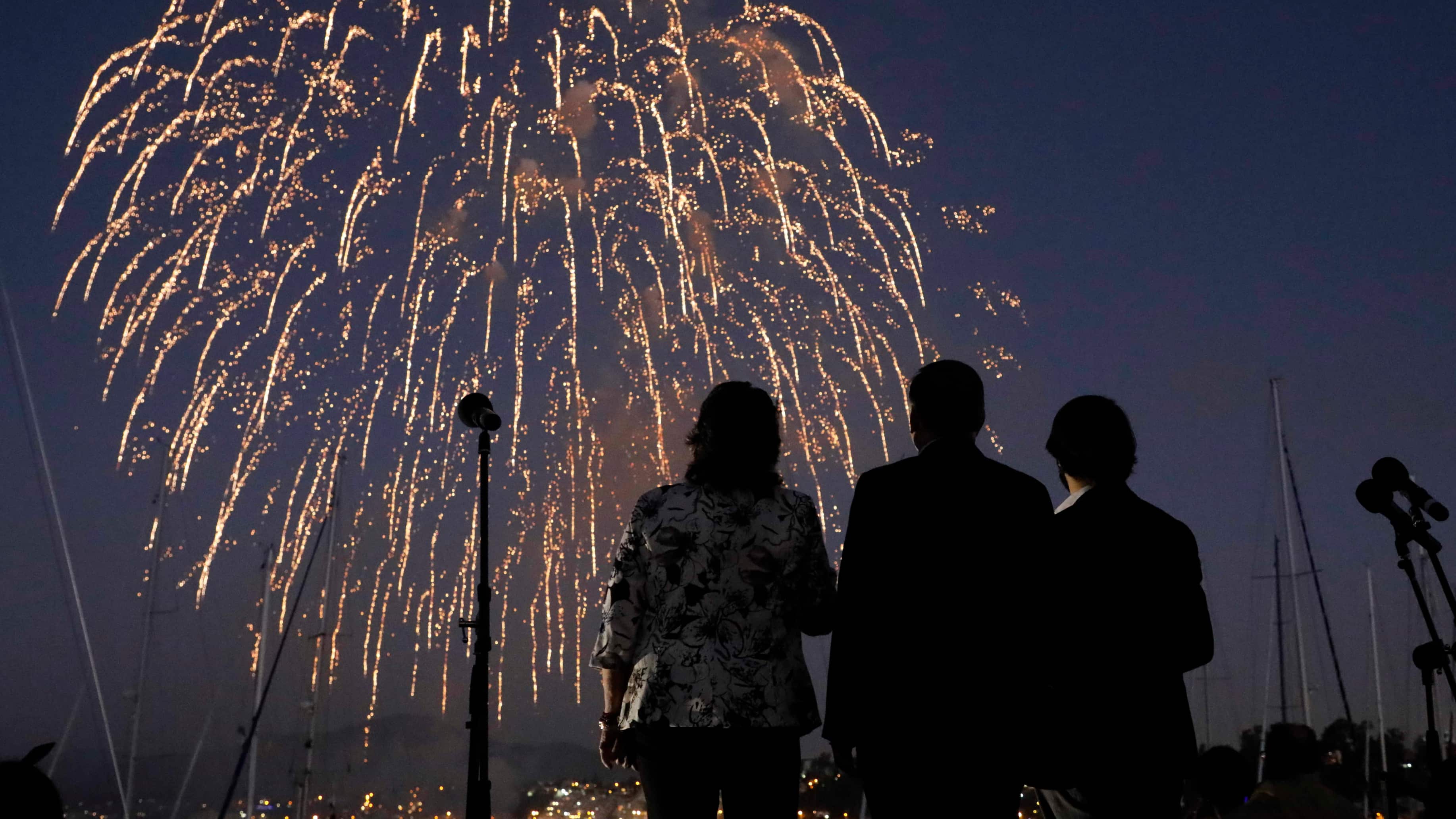 Celebraciones de Año Nuevo en la comuna de Viña del Mar.