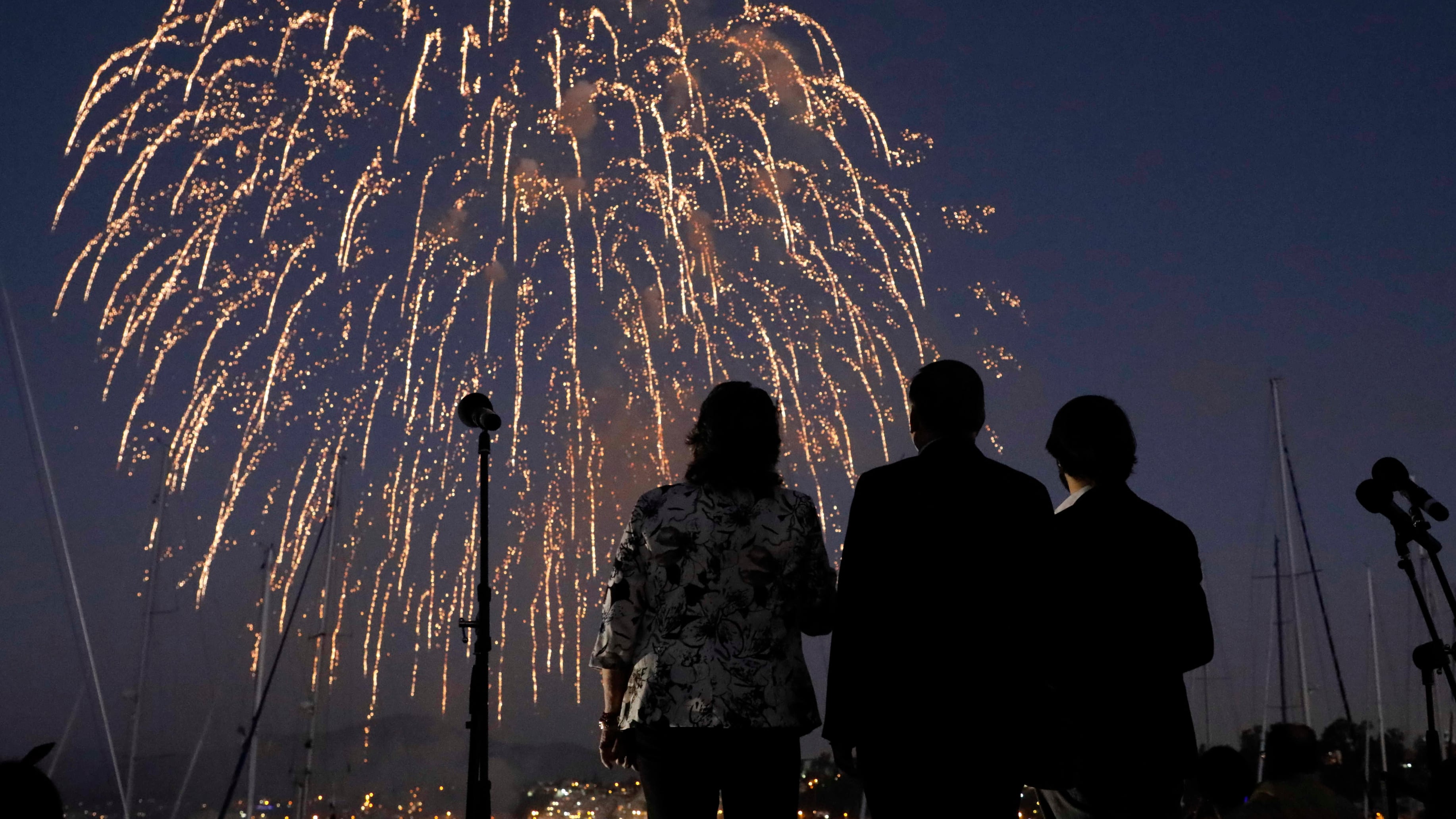 Celebraciones de Año Nuevo en la comuna de Viña del Mar.