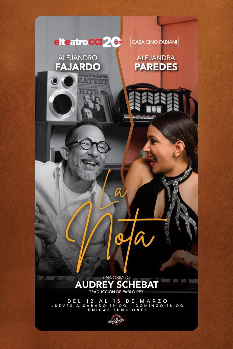 La aclamada obra de Audrey Schebat se presentará en el Teatro CCI del 12 al 15 de marzo.
