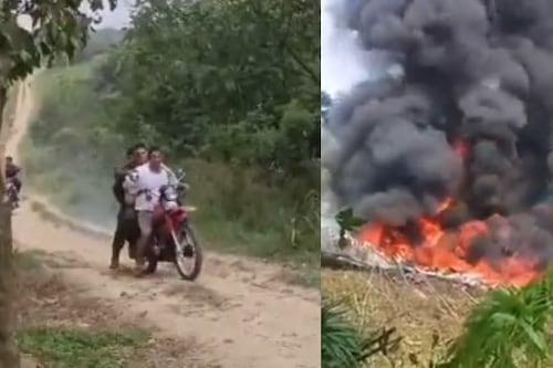 Videos impactantes: así rescataron a militares que sobrevivieron al accidente del avión de la Fuerza Aérea en Putumayo