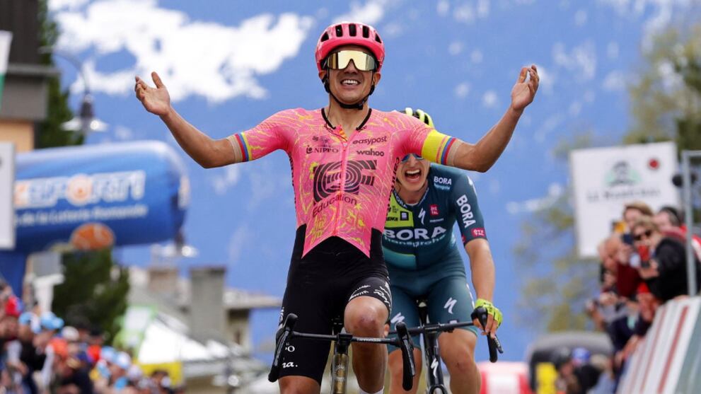 Richard Carapaz en el Tour de Romandía