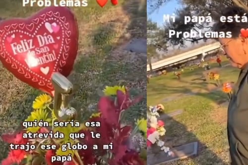 Mujer encuentra globo romántico en tumba de su esposo: “Nunca te engañe”