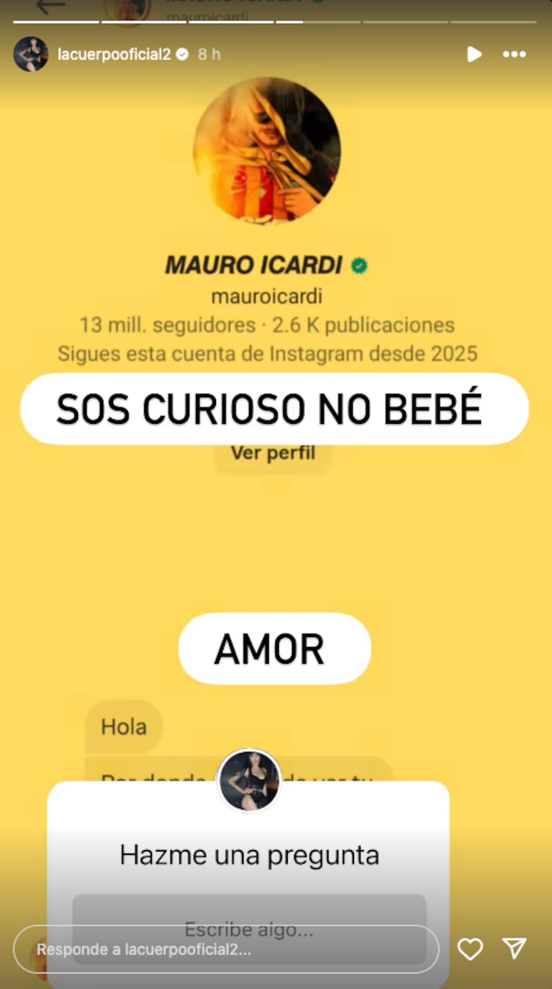 Supuestos mensajes de Mauro Icardi.