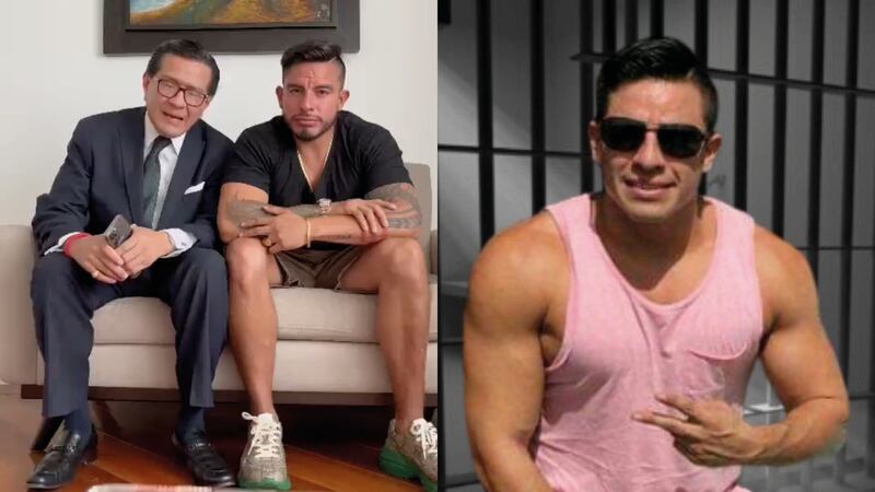 Daniel Salcedo, junto con su abogado