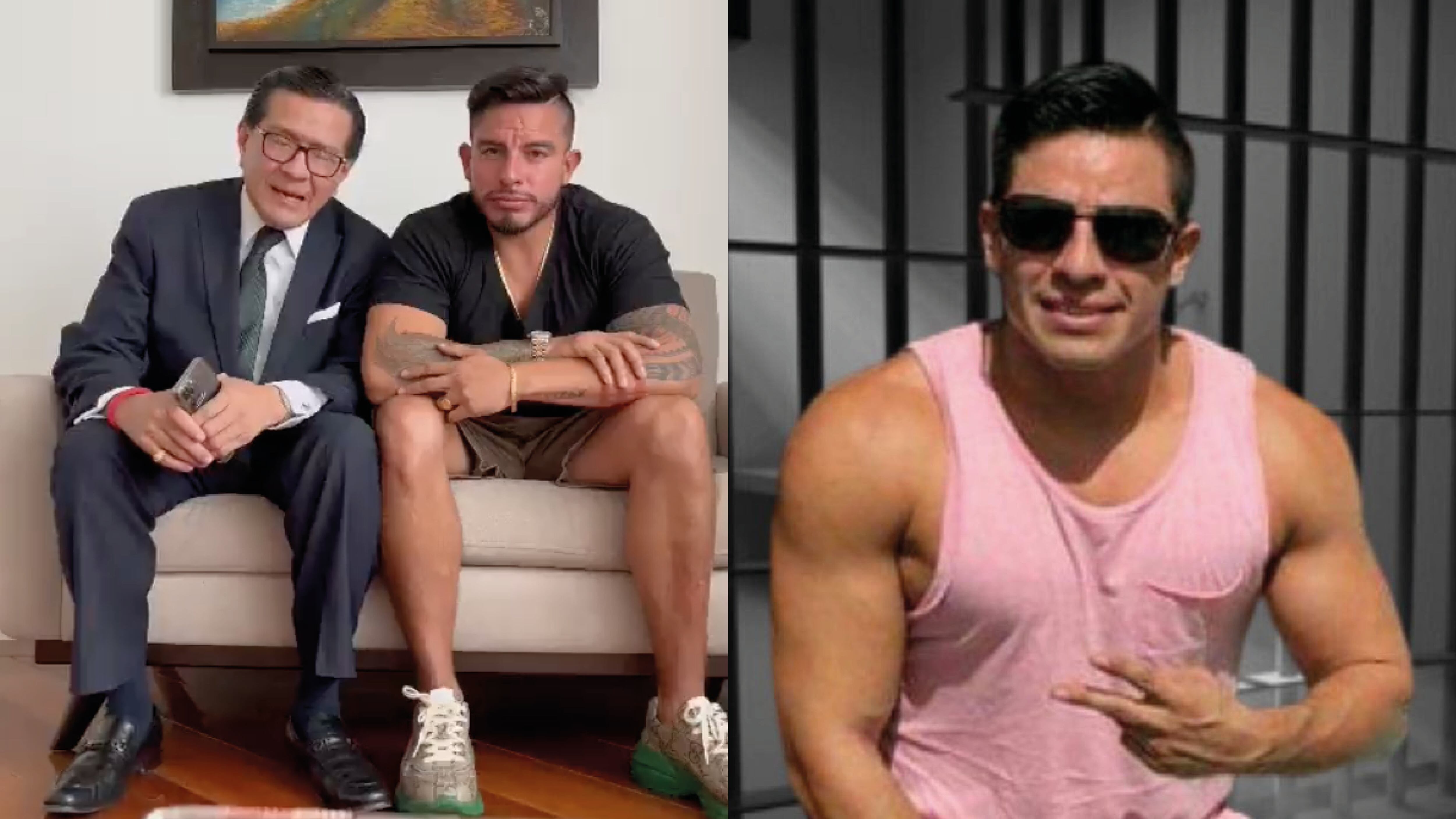 Daniel Salcedo, junto con su abogado