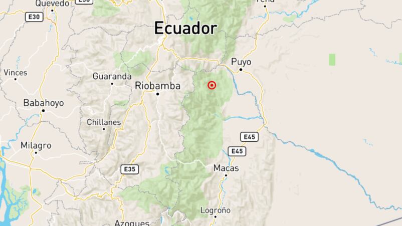 Sismo de 3.2 se registró en Pastaza