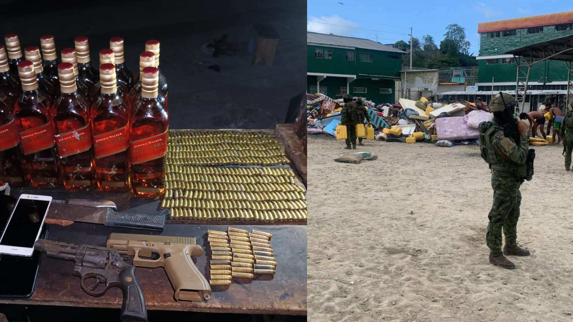 ¡Se llevaron todo en volquetas! Lo que requisaron en la cárcel de Esmeraldas