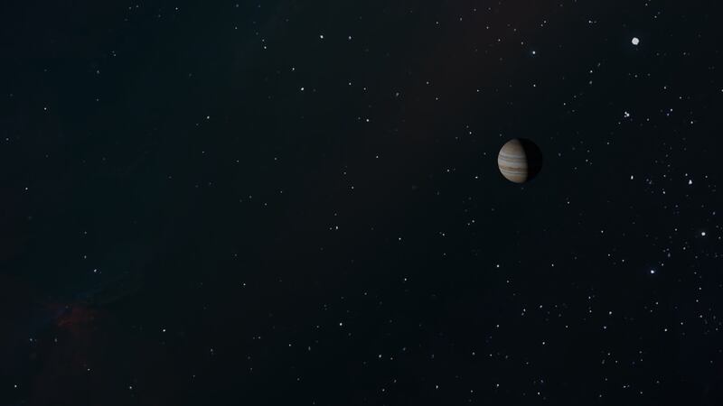 ¿Cómo se vería Jupiter desde la Tierra?