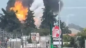VIDEO: Fuerte explosión de tanques de gas deja tres heridos y enorme evacuación en México - Fuente: Video de X