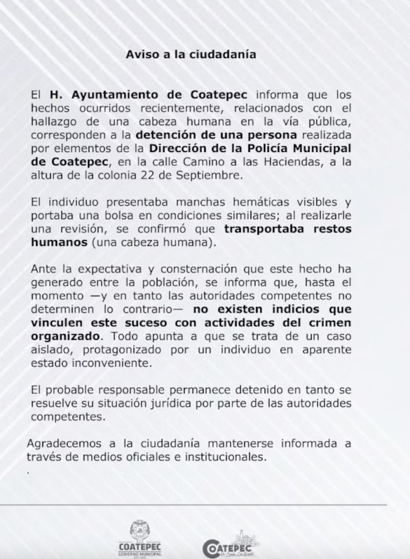 Horror en Coatepec