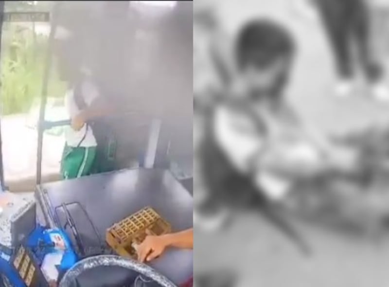 Estudiante cayó de un bus en movimiento