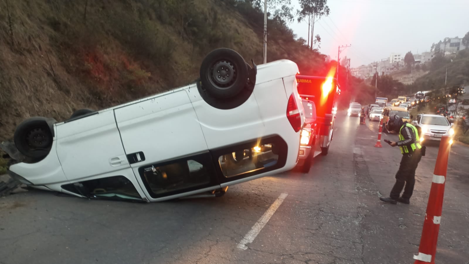 Accidente en la Simón Bolívar