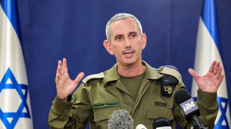 El portavoz de las Fuerzas de Defensa de Israel, Daniel Hagari. | Foto: Getty Images