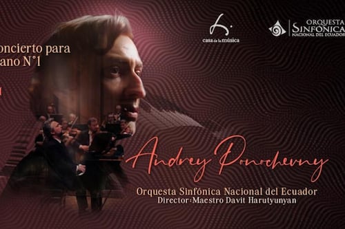 Casa de la Música y la Orquesta Sinfónica Nacional presentan al virtuoso pianista europeo Andrey Ponochevny
