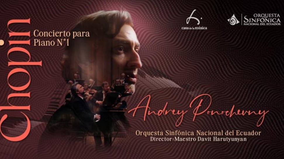 Casa de la Música y la Orquesta Sinfónica Nacional presentan
al virtuoso pianista europeo Andrey Ponochevny