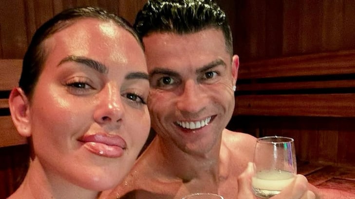Georgina Rodríguez y Cristiano Ronaldo.