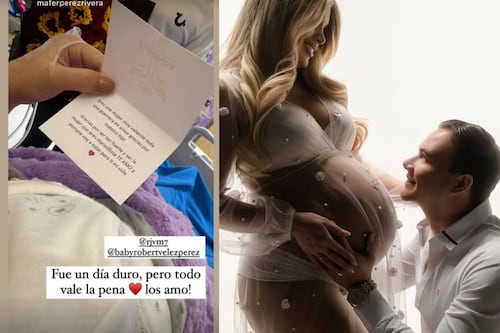 María Fernanda Pérez ya tiene en sus brazos a su bebé Robert Isaías