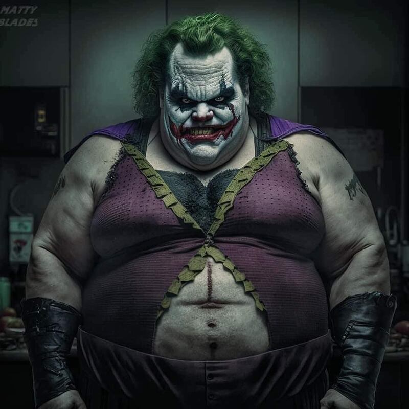 The Joker obeso según inteligencia artificial