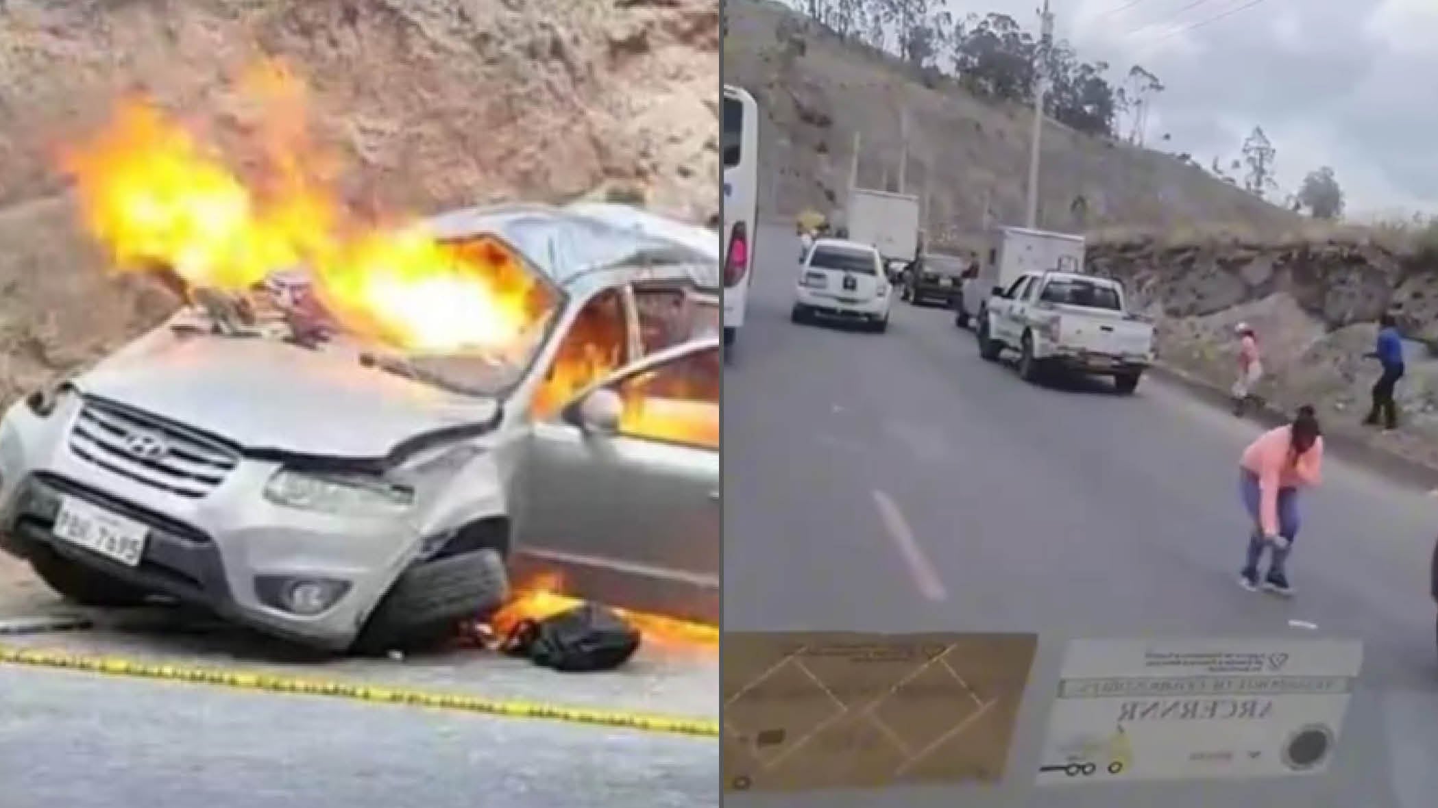 Delincuentes se accidentaron tras intentar huir con USD 50 000: ciudadanos se llevaron el dinero esparcido en la vía.