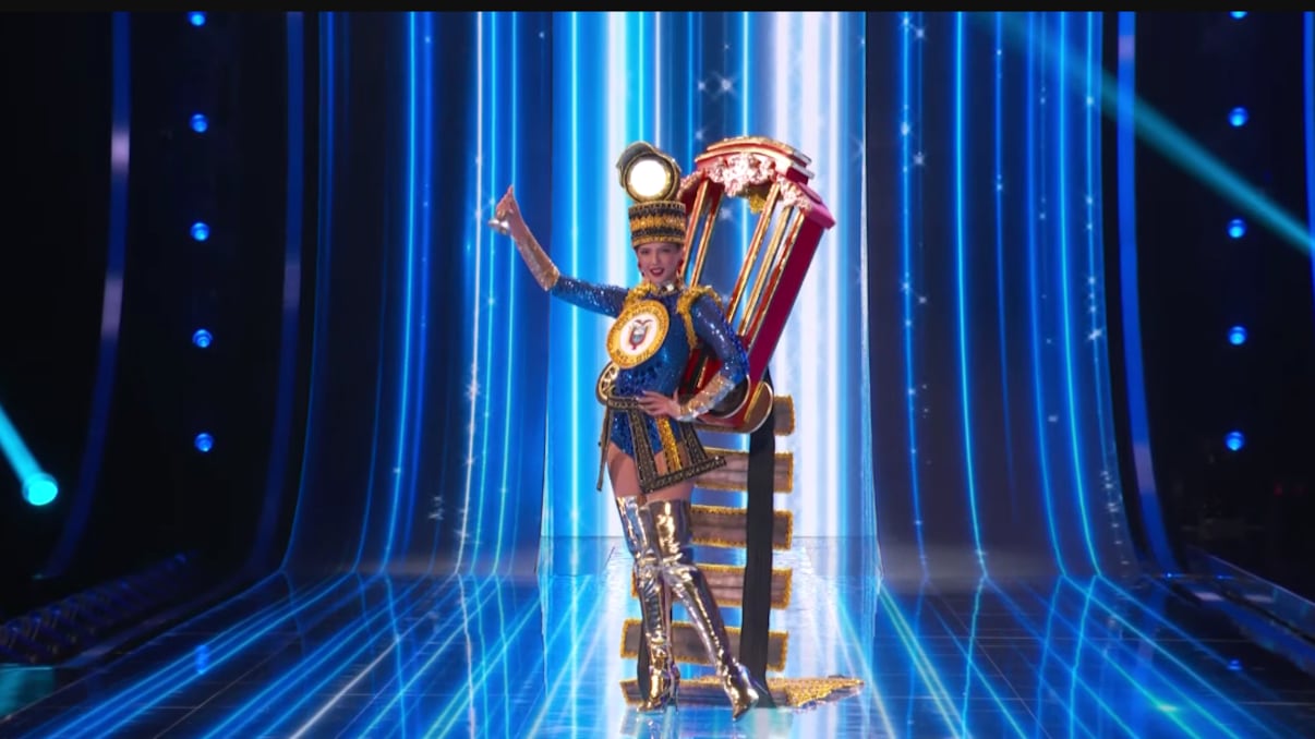 ¡Qué hermoso! Así fue la pasarela de Miss Ecuador con su Ferrocarril en el Traje Nacional del Miss Universo