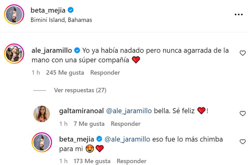 Mensajes de Alejandra y Beta