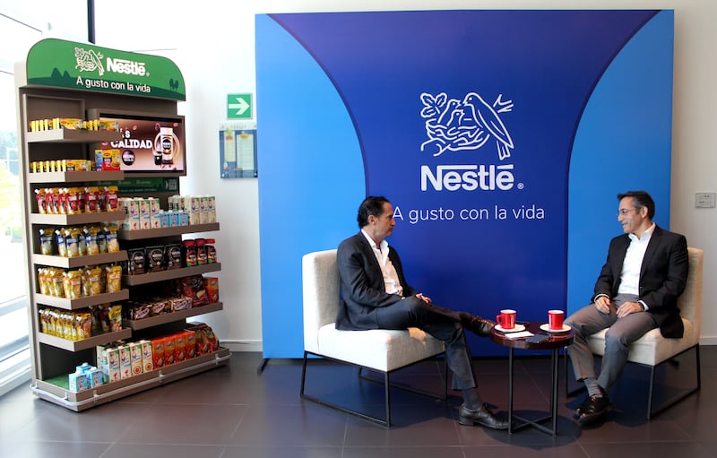 En las oficinas de Nestlé Ecuador