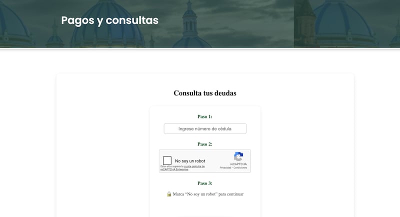 Página de EMAC permite consultar la Tasa de Basura con número de cédula.