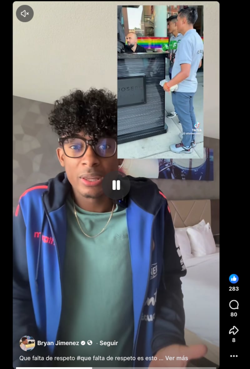 Una captura del video del familiar de Gonzalo Plata pidiendo respeto a los seleccionados ecuatorianos.
