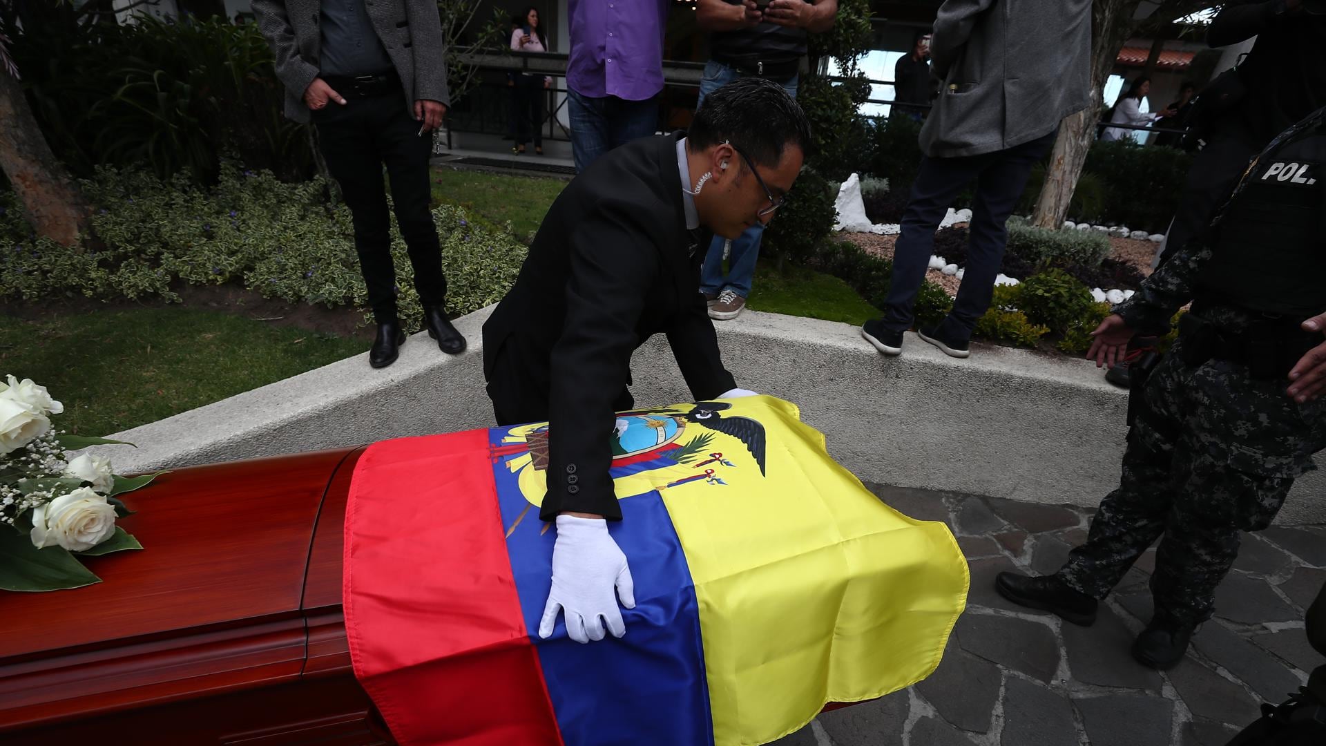 Trasladado del cuerpo de Fernando Villavicencio